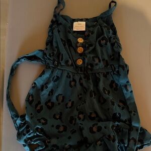 Leopard Print Sleeveless romper sparkle in pink